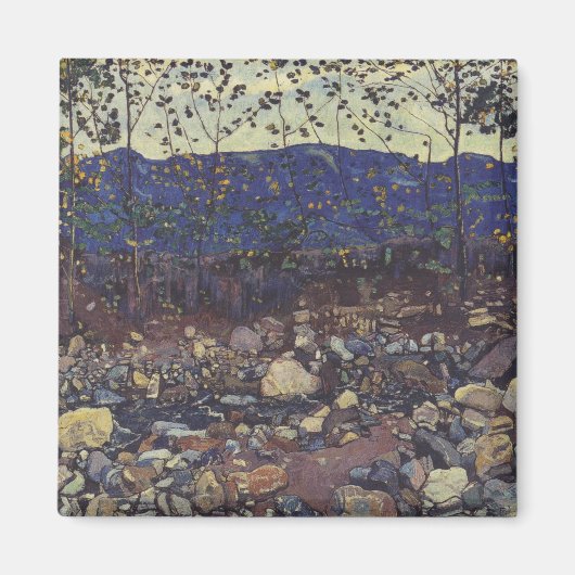 Forest Brook at Leissigen, Switzerland (Landscape) マグネット (正面)