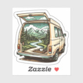 Forest Camper Van Vinyl Sticker | Camping Sticker シール (シート)