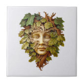 Forest Carving Ceramic Tile タイル (正面)