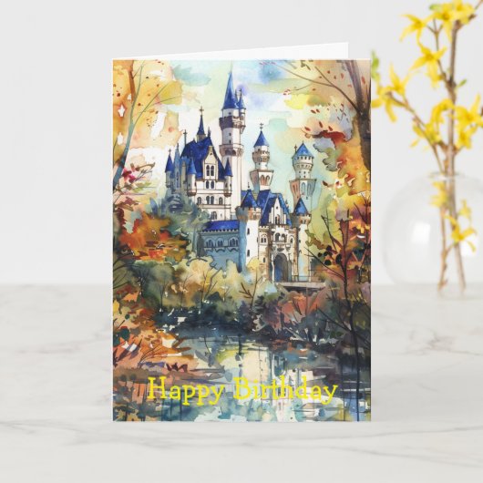 Forest Castle カード (黄色い花)