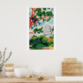 Forest Castle Japan - Matchbox Print - Aesthetic ポスター (キッチン)