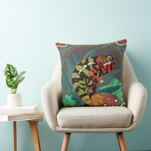 forest chameleon クッション (椅子)