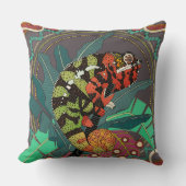 forest chameleon クッション (正面)