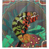 forest chameleon シャワーカーテン (正面)