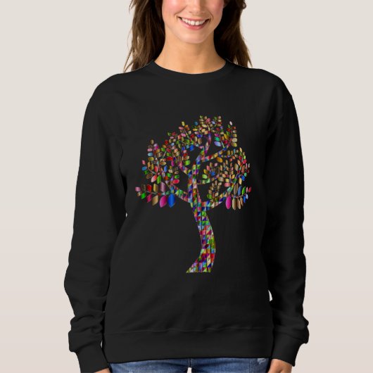 Forest Colourful Tree Trees Wild Growth  Natural P スウェットシャツ (正面)