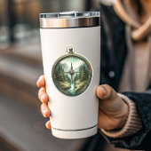 Forest Compass Vinyl Sticker | Die-Cut Sticker シール