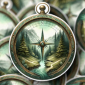 Forest Compass Vinyl Sticker | Die-Cut Sticker シール