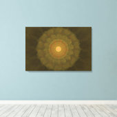 Forest Core – Textured Organic Fractal Art キャンバスプリント (インサイチュ (ウッドフロア))