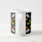Forest Deer Nature Print ジャンボコーヒーマグカップ (裏面)