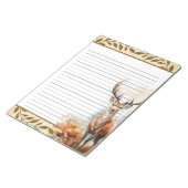 Forest Deer Woodland Animals自然をテーマにしたメモ帳 ノートパッド (アングル)