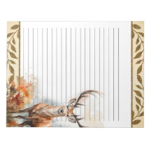 Forest Deer Woodland Animals自然をテーマにしたメモ帳