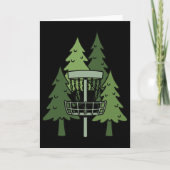 Forest Disc Golf Sket Funny Disc Golfing Scene  カード (正面)