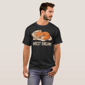 Forest Dreams Cute Sleeping Red Tシャツ (正面フル)