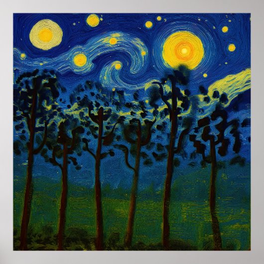 Forest Echoes of Infinity – A Forest Landscape ポスター (正面)