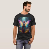 Forest Enchantress – 魔法の世界に輝く虹色の翼 Tシャツ (正面フル)