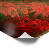 Forest Energy Kaleidoscope Fractal Art ポスター (コーナー)