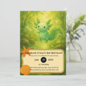 Forest Fairy Axolotl Birthday  招待状 (スタンド正面)