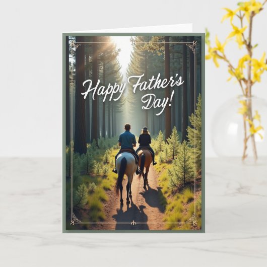 Forest Fathers Day Ride Card カード (黄色い花)