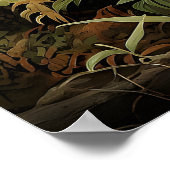 Forest Fern Ptrintable, Woodland Moody Wall Print ポスター (角)