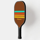 Forest Floor Fog Across Striping with Name ピックルボールラケット (左)