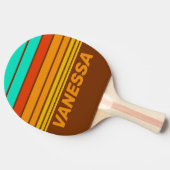 Forest Floor Fog Horizon Striping with Name 卓球ラケット (横)