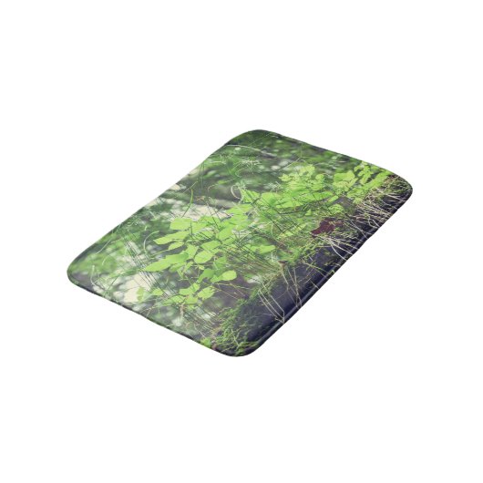 Forest Floor Green Plants Nature バスマット (アングル)
