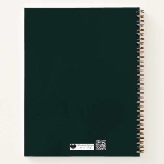 Forest Focus Geometric Outline ノートブック (裏面)