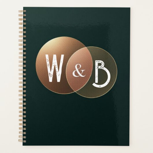 Forest Focus Geometric Outline Cover プランナー手帳 (正面)