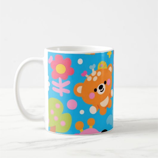Forest Friend Happy  Mug, 11 oz コーヒーマグカップ (左)