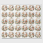 Forest Friends Cozy Christmas Wrap ラッピングペーパー (フラット)