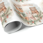 Forest Friends Cozy Christmas Wrap ラッピングペーパー (ロールコーナー)