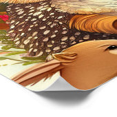 Forest Friends Woodland Animal Nursery Art ポスター (角)