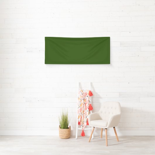 Forest Green #325513, Cactus Vinyl Banner 横断幕 (インサイチュ)
