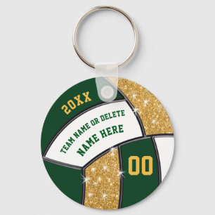 Forest Green, Gold Cheap Cute, Volleyball Goodies キーホルダー
