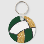 Forest Green, Gold Cheap Cute, Volleyball Goodies キーホルダー (裏面)