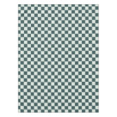 Forest green moss checkerboard pattern テーブルクロス (正面)