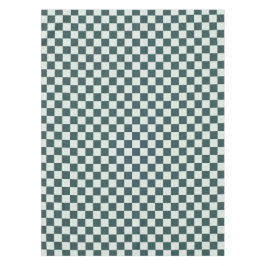 Forest green moss checkerboard pattern テーブルクロス