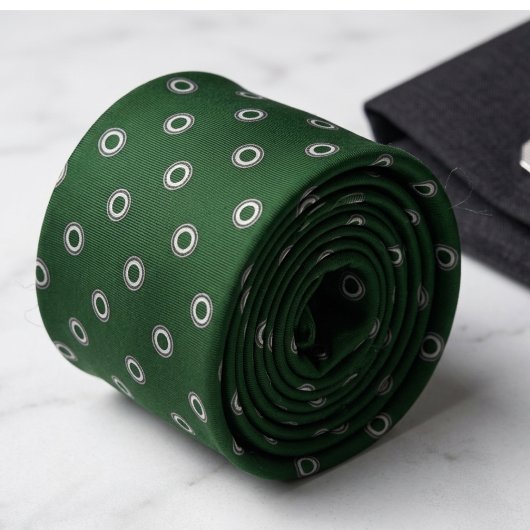 Forest Green Polka Dot  ネクタイ