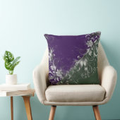 Forest Green, Purple And Elegant Silver Accents クッション (椅子)