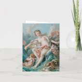 Forest Green Rococo Wedding RSVP Card サンキューカード (裏面)