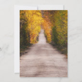 Forest greenery celebration of life Funeral Photo 招待状 (裏面)