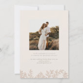 Forest Grove結婚の写真Save the Date 招待状 (裏面)