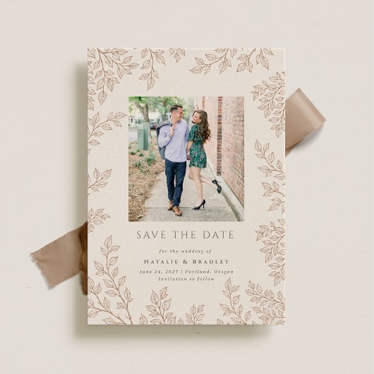 Forest Grove結婚の写真Save the Date 招待状