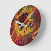 Forest Guardian ラウンド壁時計 (傾斜)