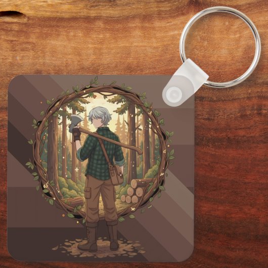 Forest Guardian Anime キーホルダー (裏面)