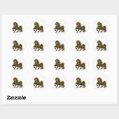 Forest Guardian Horse Sticker ラウンドシール (シート)