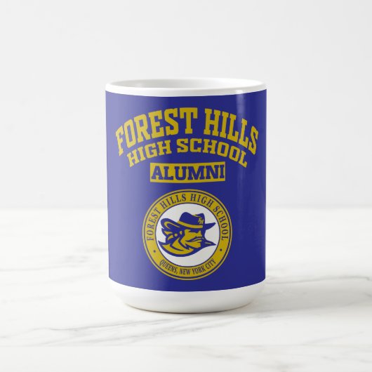 Forest Hills High School NY同窓会マグカップ コーヒーマグカップ (中央)