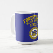 Forest Hills High School NY同窓会マグカップ コーヒーマグカップ (正面左)