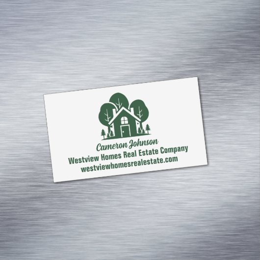 Forest Home 不動産会社 カスタム不動産エージェント マグネット名刺 (インサイチュ)