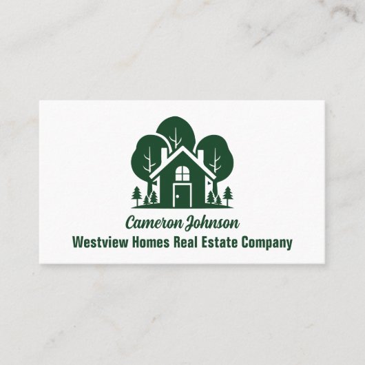 Forest Home Real Estate Company Custom Realtor 名刺 (正面)